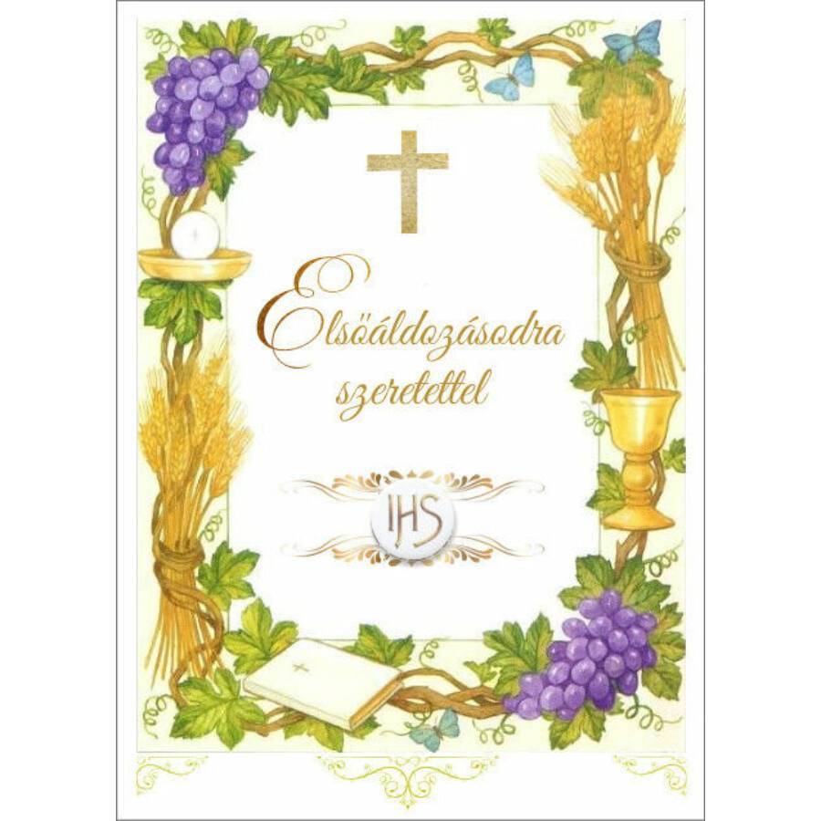 Elsőáldozásra Gratulációs lap /boritékkal 