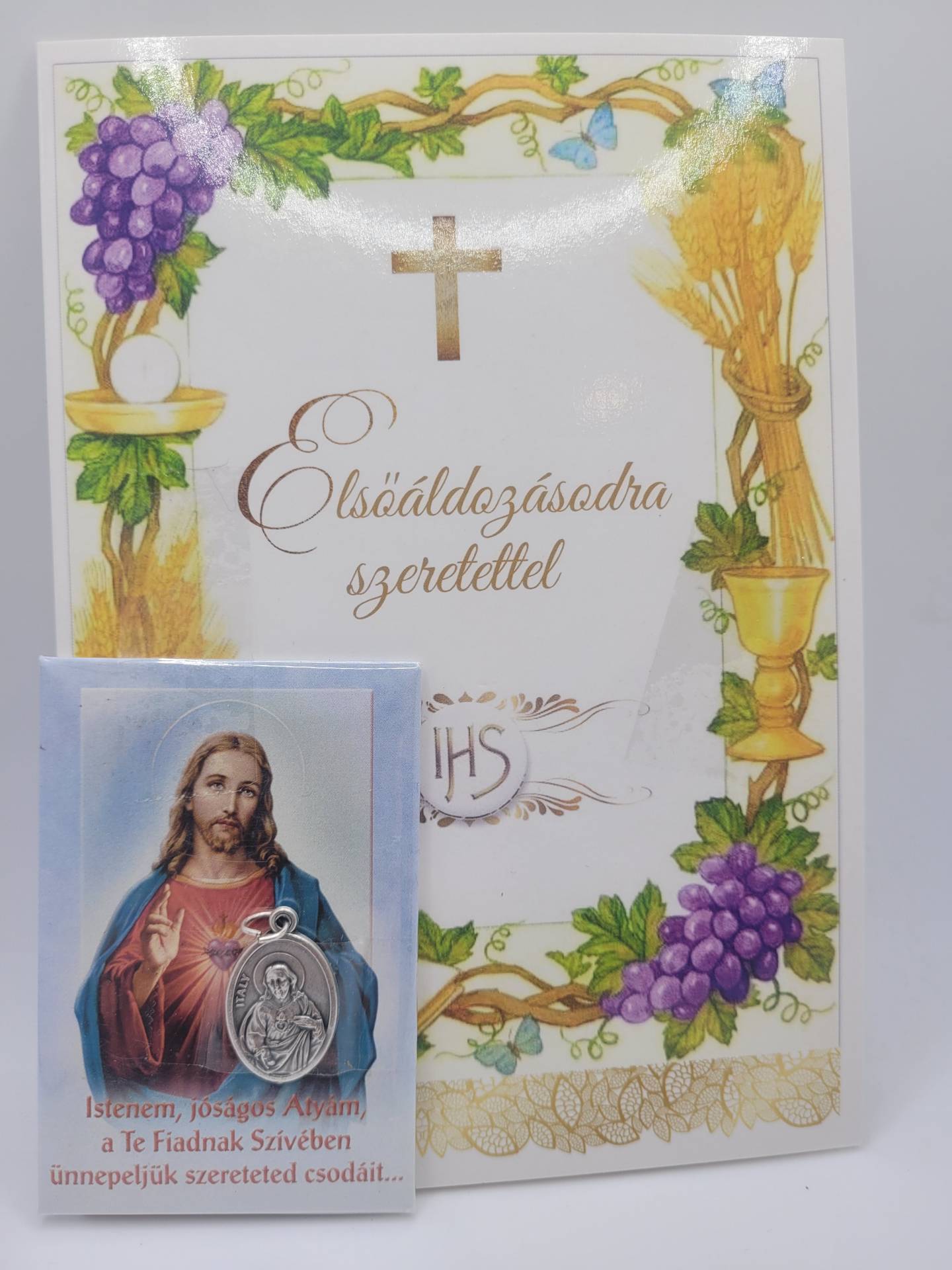Elsőáldozásra Gartulációs lap Áldással+ IMAMÁGNES  Kisfiúnak+ kislányoknak is kiváló ajándék 