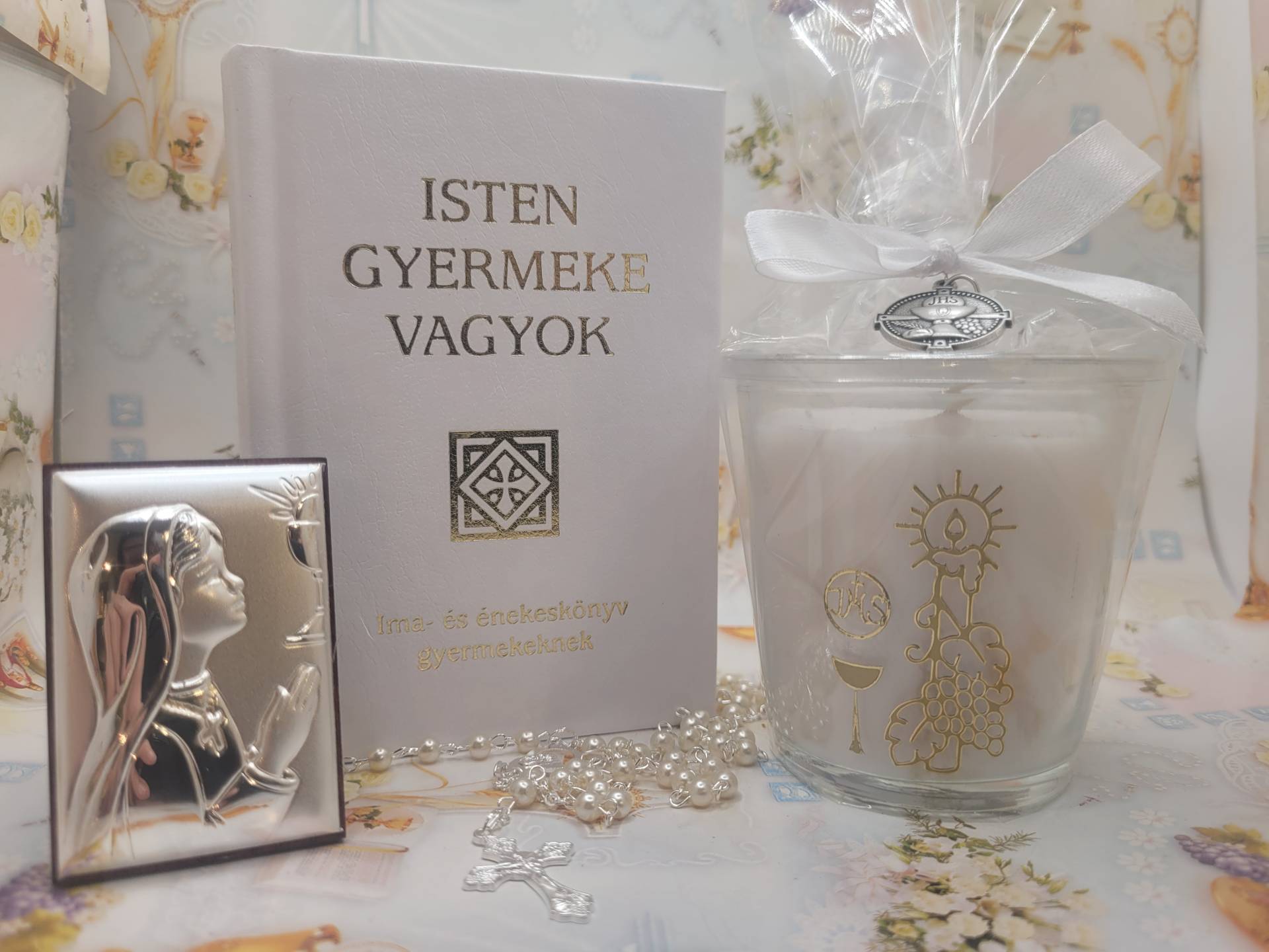 Hófehér ünnepi Elsőáldozási csomag Lányoknak 