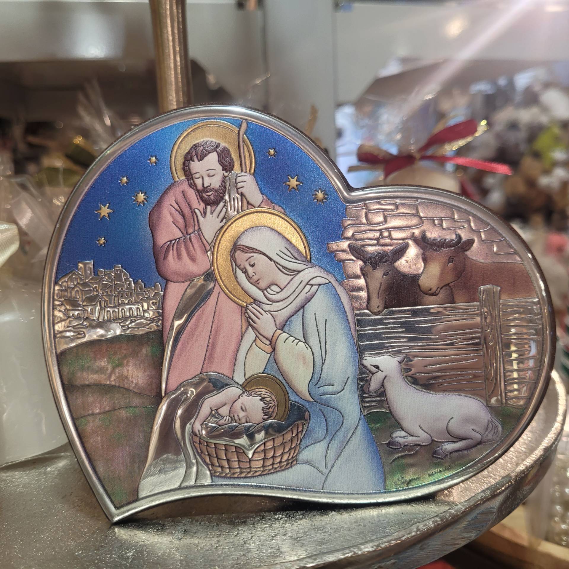 Ezüst ikon Betlehem gyönyörű! 