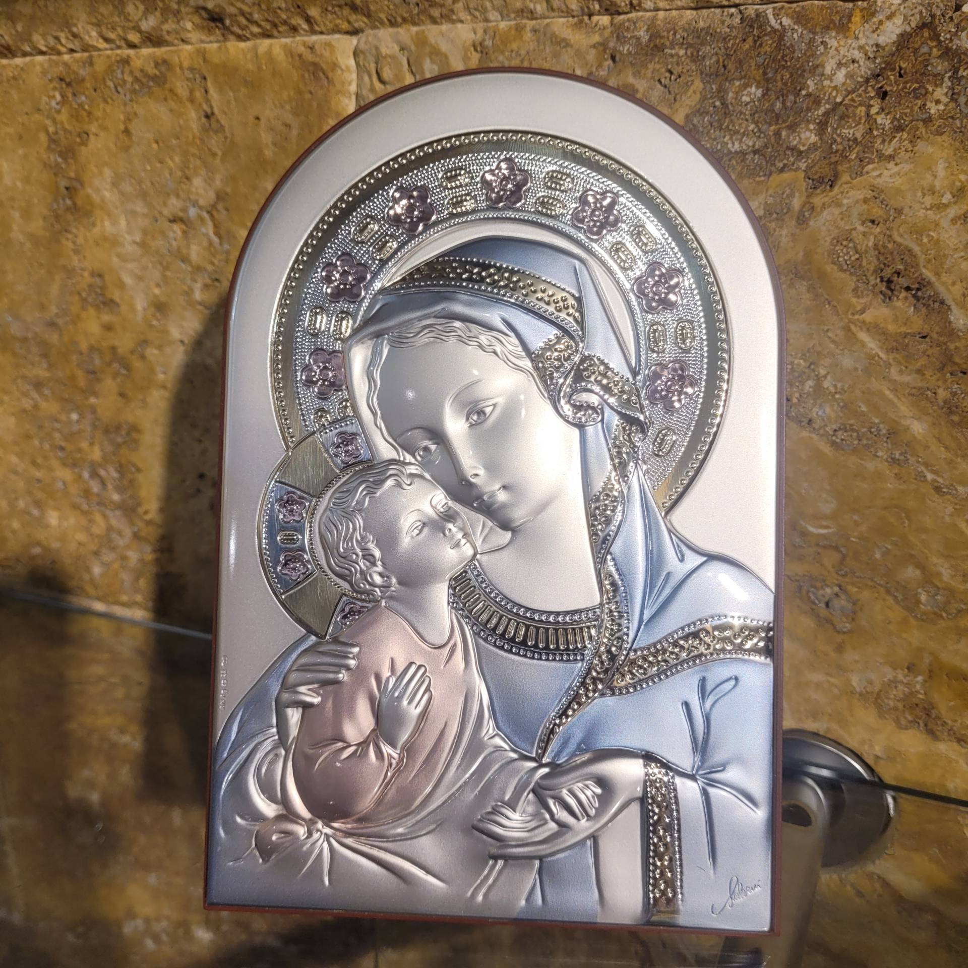 Ezüst ikon kép Mérete: 13cm*19cm 