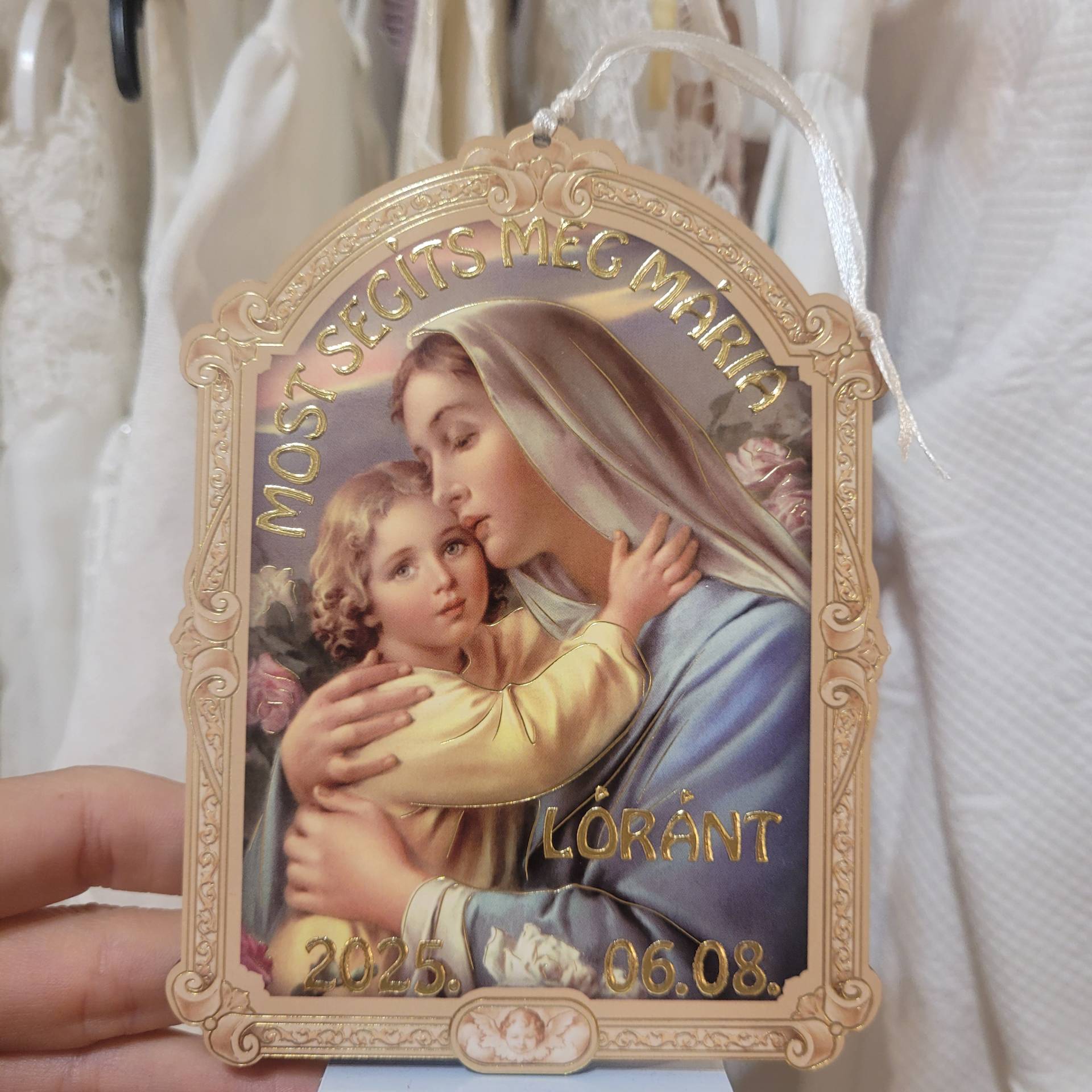 Keresztelőre Gyerekszobába Kislányoknak és kisfiúknak is ! IMAPLAKETT! Keresztnév+ A Keresztelő Dátuma kerül rá! 