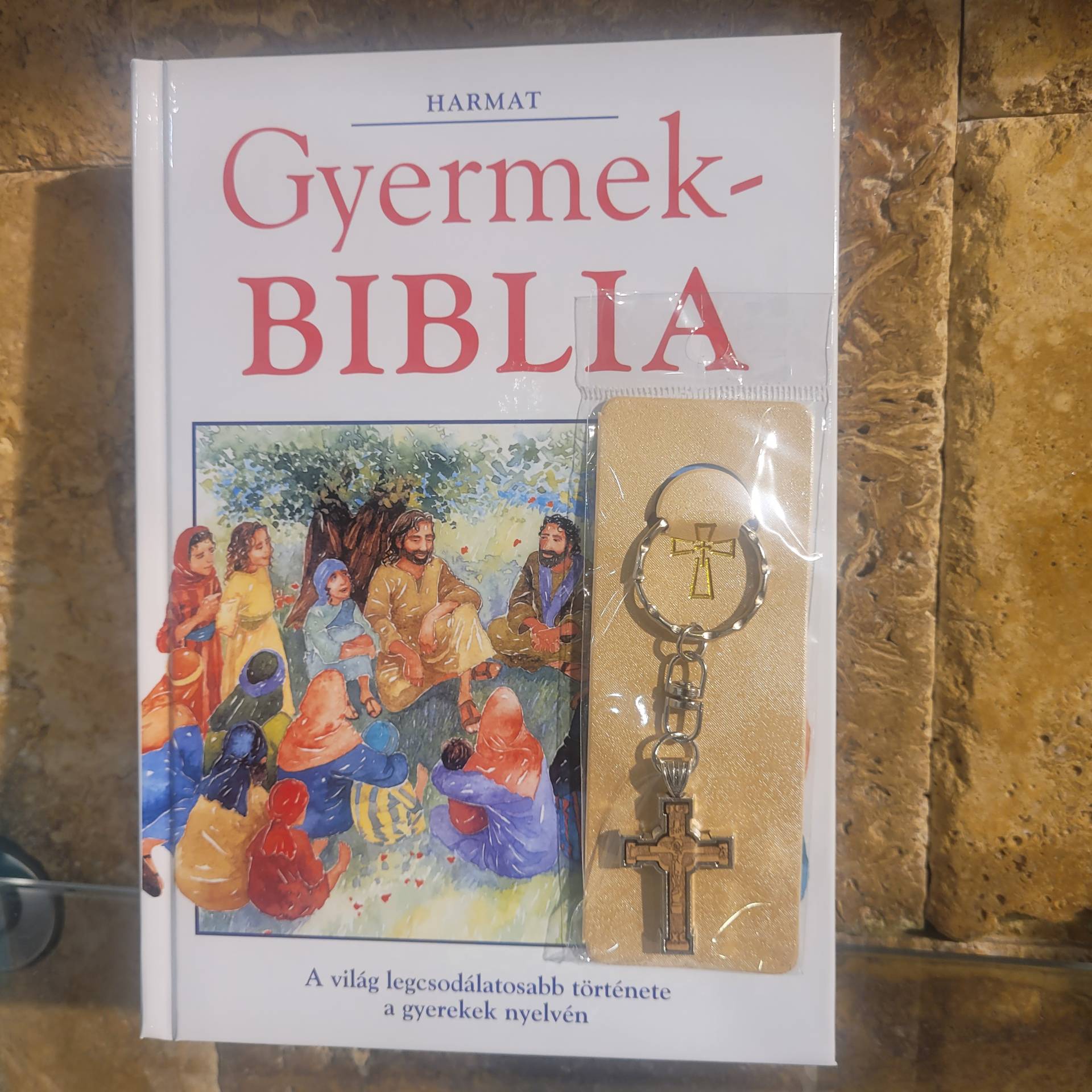 Elsőáldozó Fiúknak GYEREK BIBLIA + KULCSTARTÓ 