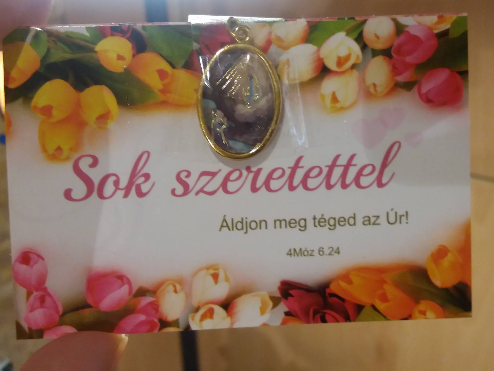 Igekártya éremmel 