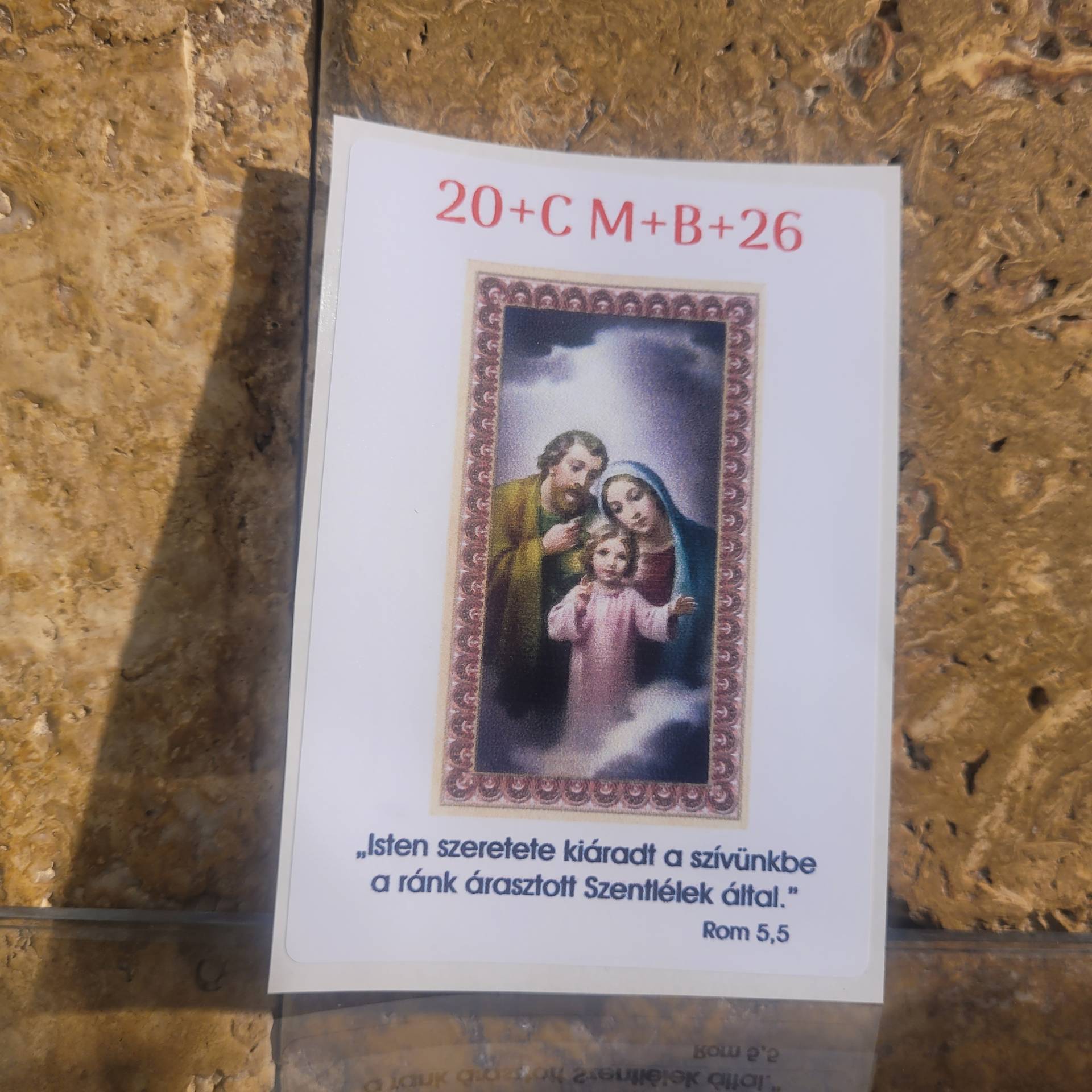 Házszentelési Matrica 7cm*10cm    