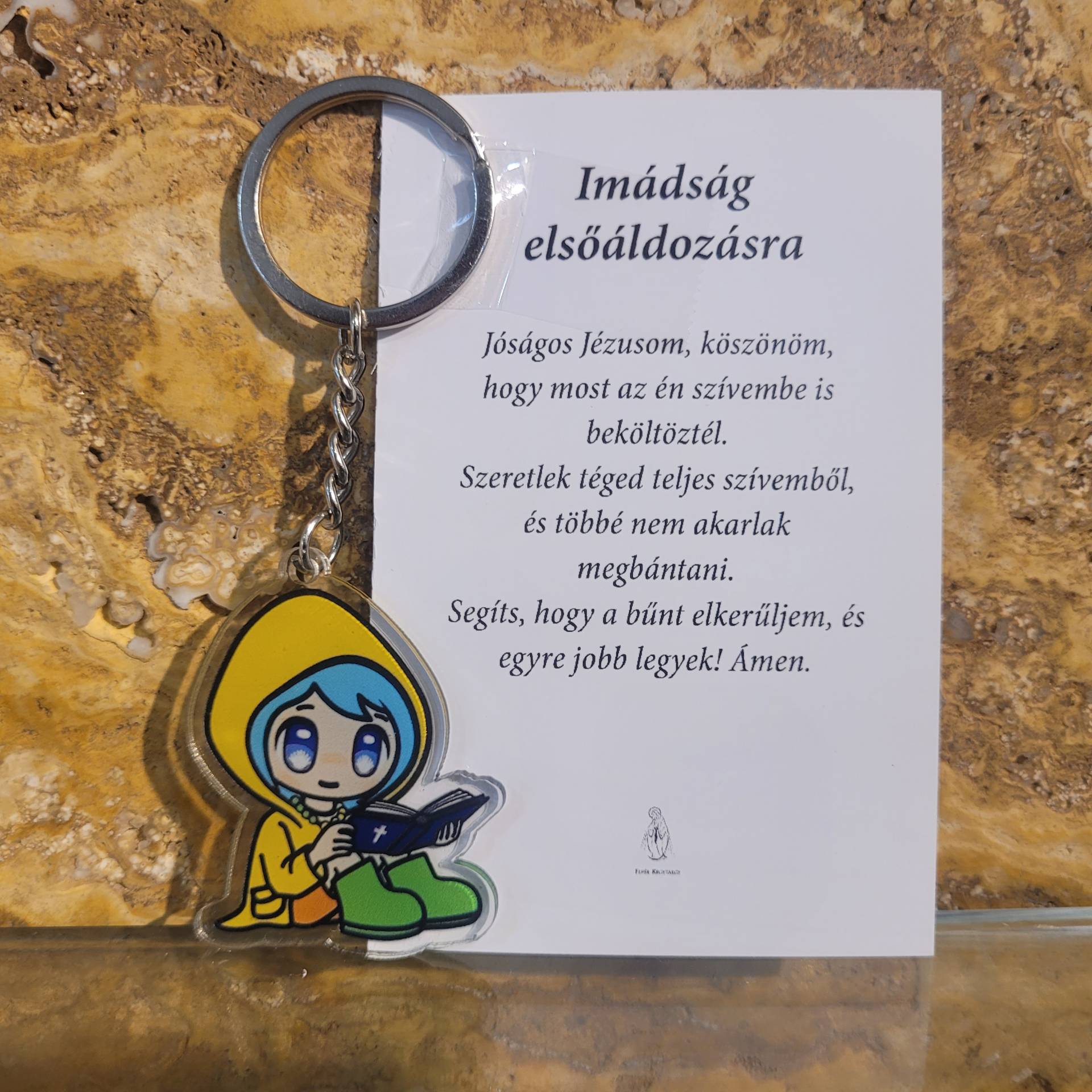 Elsőáldozók Részére kulcstartó+ Elsőáldozók imája szentképen 