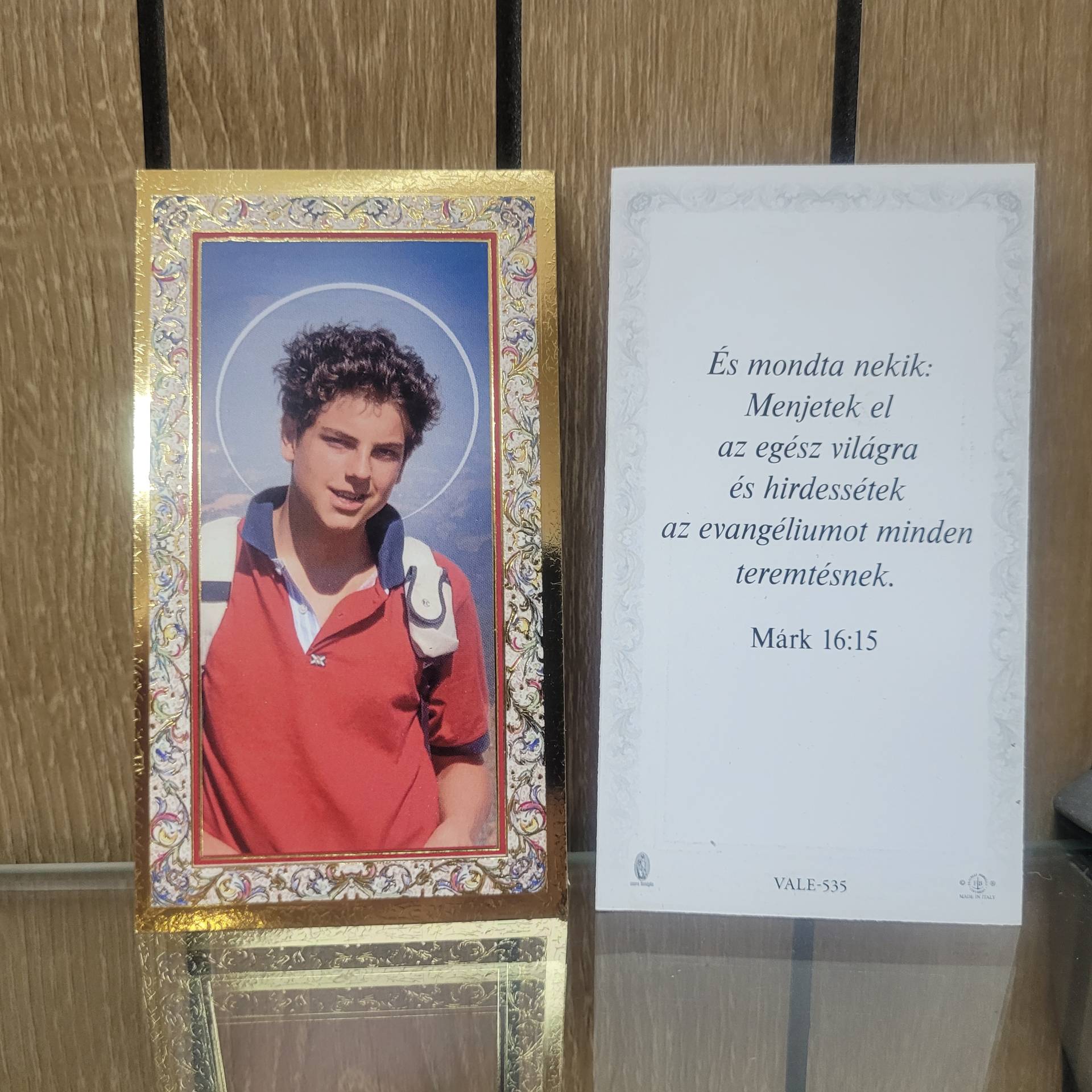 Szent Carlo Acutis Szentkép  