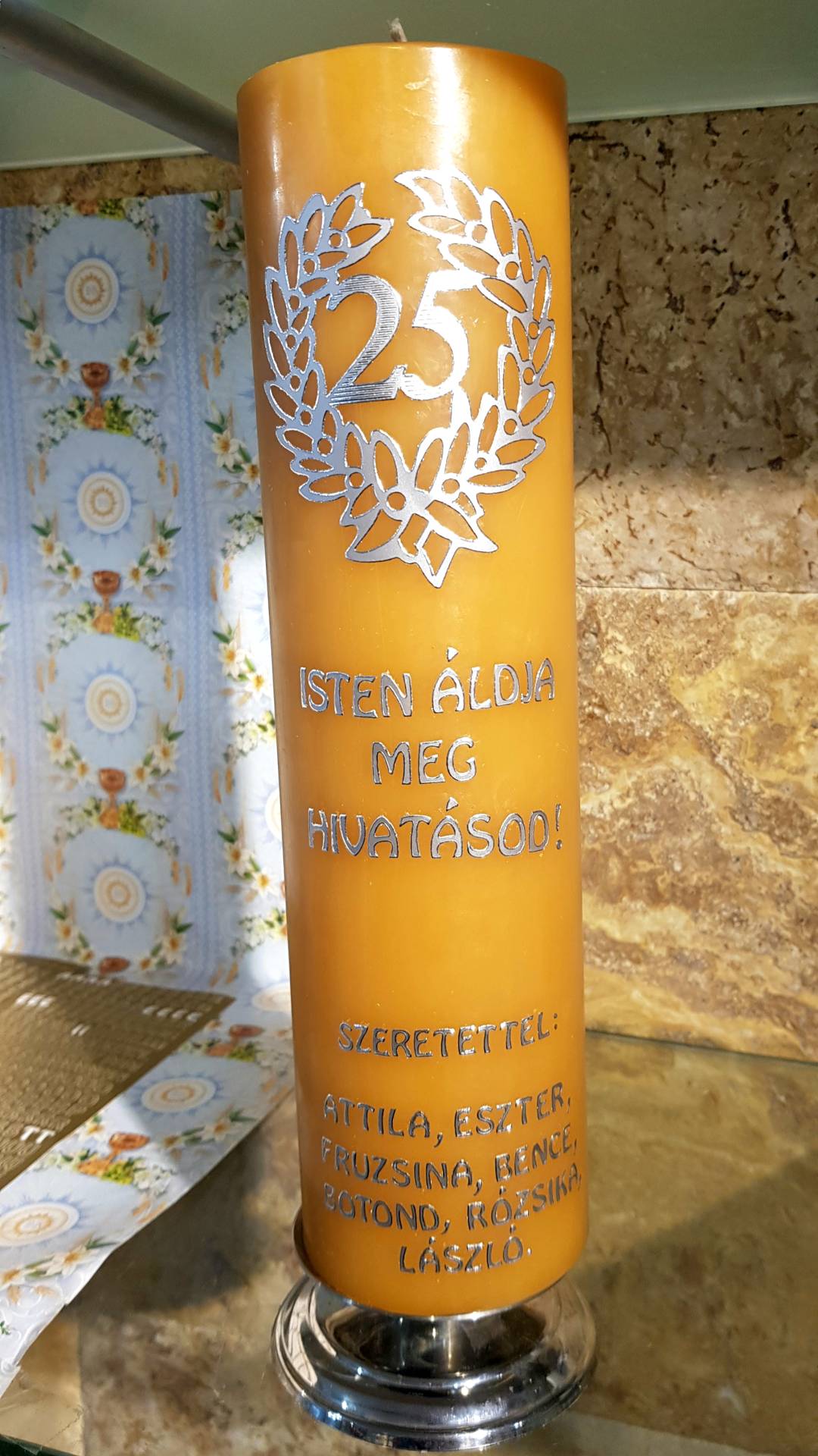 Ezüst karkötő Ásvány szemekkel / 1 tized rózsafüzér/ 