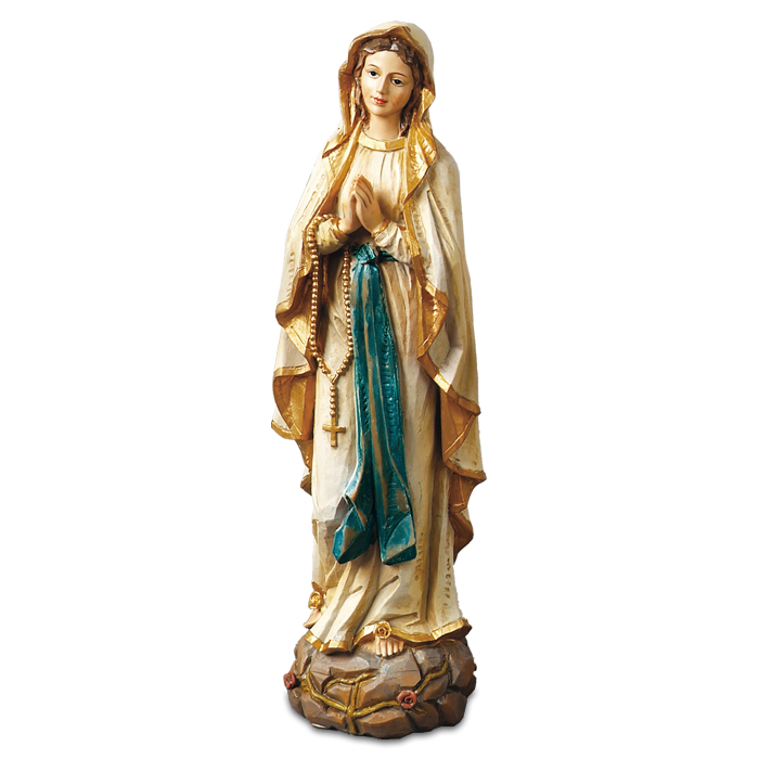 Lourdesi Szűzmária szobor 20cm 
